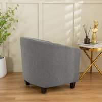Housse de canapé simple moderne en jacquard extensible et lavable - Imperméable et antidérapante pour salon, bar, comptoir, banquet