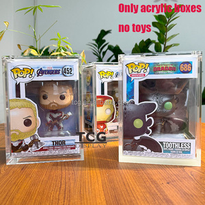 กล่องอะคริลิคใส TCG สำหรับฟิกเกอร์อนิเมะ <span class=keywords><strong>Funko</strong></span> <span class=keywords><strong>Pop</strong></span> วันพีซ ซอร์โร ลอว์ ลูฟี่ สำหรับจัดแสดงสะสม  กล่องอะคริลิคเท่านั้น ฝาปิดแม่เหล็ก - Product Image 2