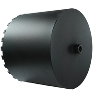 Forets à carottage diamantés turbo segmentés pour béton armé, soudage laser, acier à haute teneur en carbone, longueur 460 mm