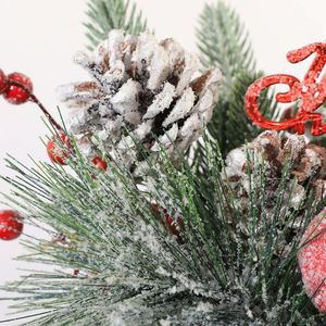 30Cm Escritorio Mini Árbol Pequeño Cubo De Hierro Decoraciones De Navidad Decoración Del Hogar Espino Pe - Product Image 3