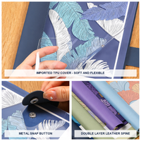 Lot de 60 feuilles transparentes A5 en TPU pour classeur à anneaux, avec logo personnalisé, pages lignées et bouton-pression métallique – Vente en gros