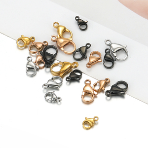 304ステンレス 10mm 11mm 12mm 13mm 15mm ローズゴールド ブラック ロブスタークラスプ コネクター ネックレス・ブレスレット制作向け - Product Image 2