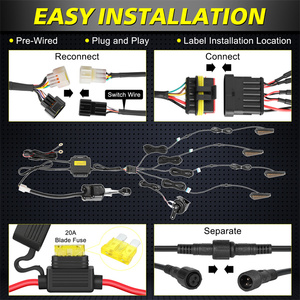 Kit de feux arrière et de clignotants latéraux UTV avec colonne de direction pour Polaris Ranger <span class=keywords><strong>Pioneer</strong></span> Can Am Commander - Product Image 5