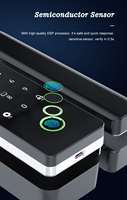 TYSH kunci pintar Digital biometrik sidik jari, NFC kata sandi kartu kunci Tuya App Unlock pintu kaca WiFi BLE Link penyimpanan Cloud