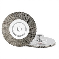Lames diamantées électroplaquées PMS 100 mm avec grain 60-400 pour le meulage du verre céramique, du polysilicium et l'élimination des bavures de bord