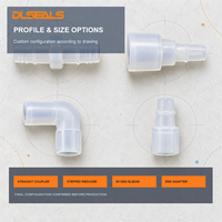 Connecteurs de tubes en silicone moulés sur mesure : coudes droits et réducteurs pour assemblages de contrôle de fluides et d'air des dispositifs médicaux