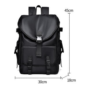 Sac à dos d'étudiant personnalisé avec logo OEM, grande capacité, doublure en polyester imperméable, fermeture à glissière, sac à dos pour homme, collège, université - Product Image 4