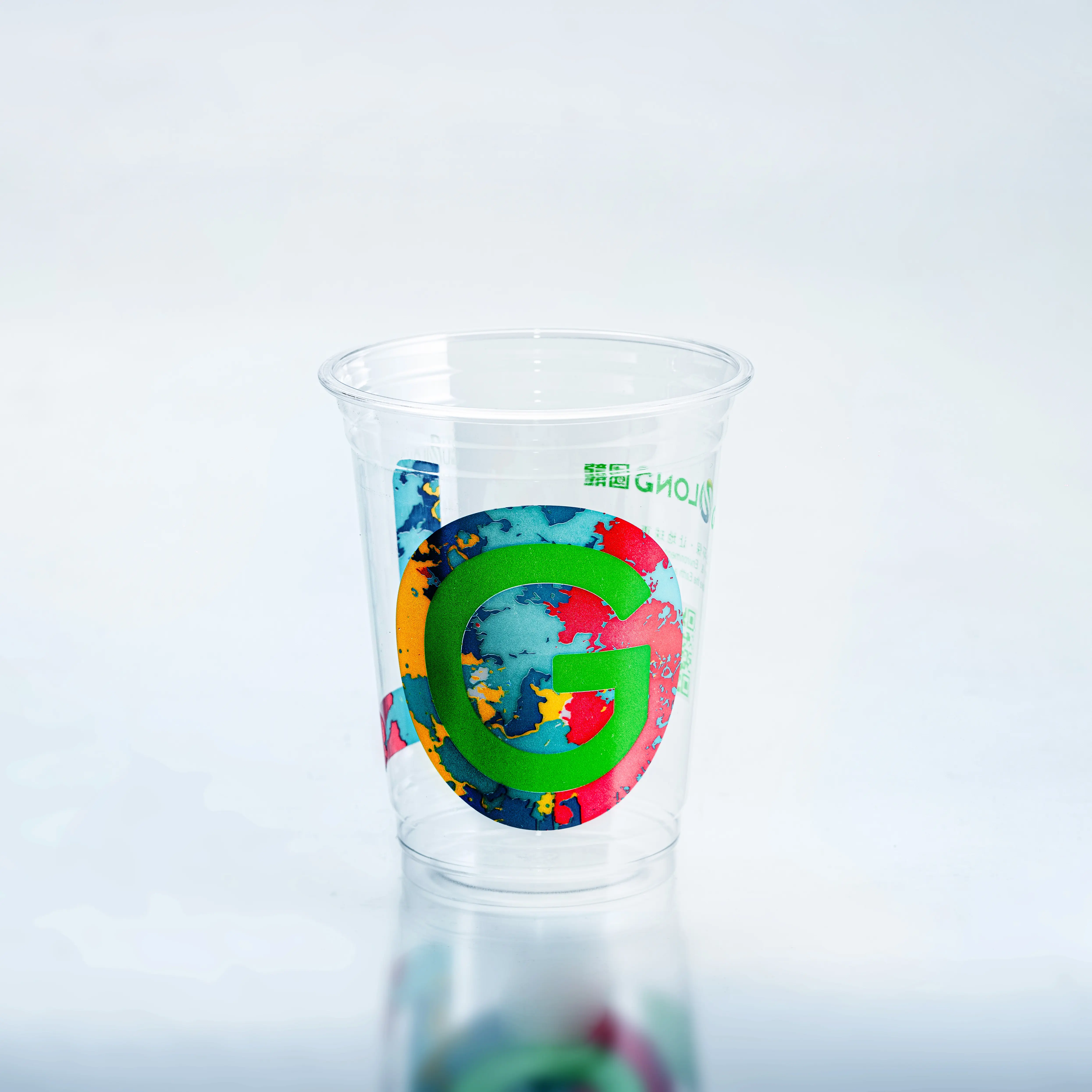 18 OZ super Clear Plastic Coffee Disposable Transparent Cold drink Water Tea Juice Soda Milk Cups R-PET Cup