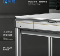 Table de mahjong automatique moderne multicolore, design pliable, pieds en acier inoxydable, capacité pour 4 joueurs, écologique, durable, réutilisable