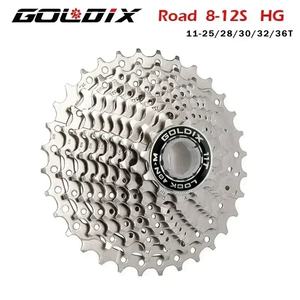 <span class=keywords><strong>Cassette</strong></span> de vélo GOLDIX pour vélo de <span class=keywords><strong>route</strong></span> <span class=keywords><strong>8</strong></span> 9 10 11 12 <span class=keywords><strong>vitesses</strong></span> 11-25T/28T/32T/34T/36T en acier au carbone 72 sons pour HG - Product Image 6
