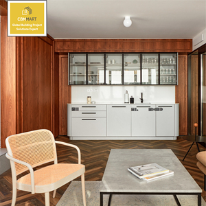 Set di Mobili <span class=keywords><strong>da</strong></span> <span class=keywords><strong>Cucina</strong></span> di Lusso Personalizzati in Legno Massello di Rovere Bianco con Lavello - Product Image 4