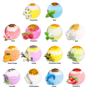Bomba da Bagno Naturale con Fiori Secchi, Palline Effervescenti Idratanti per Bambini, Divertente <span class=keywords><strong>Regalo</strong></span> <span class=keywords><strong>Spa</strong></span> per Vasca da Bagno, Etichetta Privata - Product Image 6