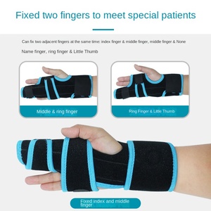 Yikang Vinger Breuk Fixatie Riem Handverstuiking Beschermer Duim Brace Revalidatie Middenhandspalk Vinger Guard Nylon - Product Image 2