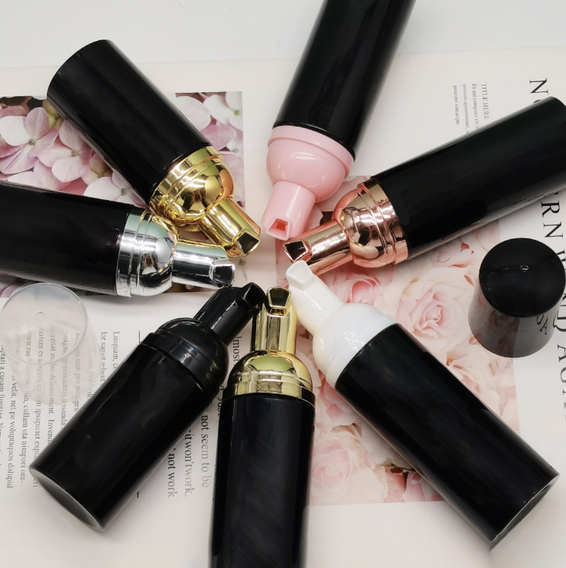 Shinny pompe bouteille noire