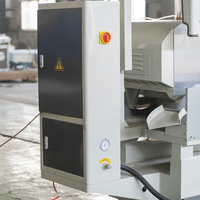 Sierra de doble inglete CNC LJZ2-CNC-500x4200 para corte de perfiles de muro cortina de aluminio, 90, 45 y 67.5 grados