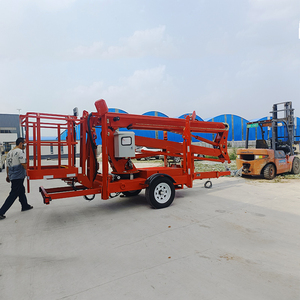 Động cơ diesel điện Boom Lift towable không dây Telescopic Boom Trailer xô Lift - Product Image 4