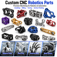 Pièces usinées CNC OEM ODM pour l'automatisation robotique, composants personnalisés en aluminium et acier inoxydable pour les articulations de robots et les actionneurs