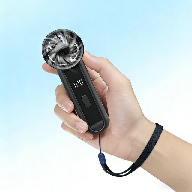 2026 High-Speed USB Rechargeable Mini Portable Fan with 3000mAh Battery for Outdoor & Household Use