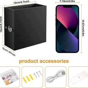 Nueva Lámpara de Pared Magnética LED con Carga USB, Luz Interior Táctil Regulable, Ilumina Hacia Arriba y Hacia Abajo, Decoración para Dormitorio, Sala de Estar, Escaleras - Product Image 4