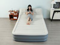 Matelas pneumatique gonflable automatique grand lit avec dossier et pompe à batterie lithium rechargeable intégrée