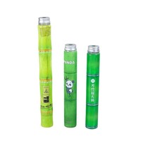 Botella de Plástico Personalizada para Bebidas, con Película Termoencogible de PET, Tubo de Bambú Extendido, Diseño de Panda, Tendencia en Internet
