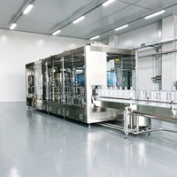 Machine de remplissage d'eau minérale 750 ml, remplisseuse monobloc, usine d'embouteillage d'eau pure, ligne de production d'eau complète
