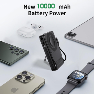 Chargeur portable sans fil USB-C Kitway CDB-139-1W 20W 10000mAh, charge rapide, matériau ABS, support universel, magnétique - Product Image 3