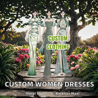Robe de soirée Qipao moderne de style néo-chinois personnalisée, robe de gala formelle orientale chinoiserie, tenue de scène sirène à fente haute