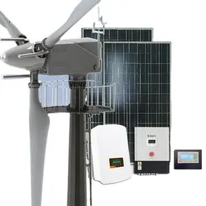光伏太阳能风力发电机混合系统房屋5kw 10kw 20kw 100kw离/并网48vdc电池存储