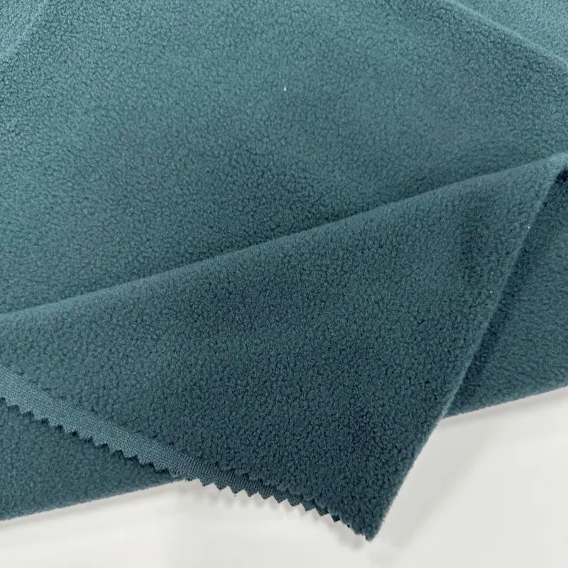 Tessuto in pile polare giacche da esterno traspirante in tessuto sostenibile 100% riciclato in fibra di poliestere di colore personalizzato per top vestiti