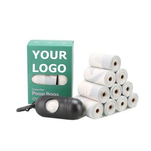 Bolsas de Basura Ecológicas con Logotipo Personalizado, Bolsas Biodegradables para Excrementos de Perro, Rollos de Bolsas para Desechos de Mascotas - Product Image 1