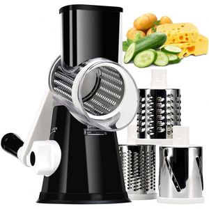 Kitchen Tools & Gadgets <b>Vegetable</b> <b>Cutter</b> Potato <b>Cutter</b> Round Rotary Cheese Grater Multifunctional Machine With Handle Utensils - Product Image 1