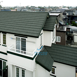 Tuiles <span class=keywords><strong>en</strong></span> acier revêtues <span class=keywords><strong>de</strong></span> pierre <span class=keywords><strong>de</strong></span> haute qualité, imperméables, isolantes, faciles à installer - Product Image 4