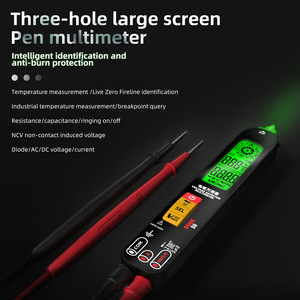 Stylo de test numérique BSIDE S6X, multimètre 60A CAT III 600V, détecteur de tension, de courant, de capacité et de température, pour usage domestique - Product Image 1