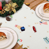 Chemin de table Noël Casse-Noisettes 13x72 pouces 13x90 pouces, décorations sapins de Noël, cadeaux féeriques, ornements pour la table de repas des fêtes d'hiver