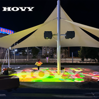 Jeux de projecteurs interactifs holographiques immersifs intérieurs/extérieurs, cartographie murale 3D, équipement publicitaire interactif au sol par laser