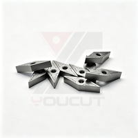Plaquette de tournage indexable en carbure VNMG160408-MA, rayon d'angle R0.8mm, pour tournage semi-fin de l'acier inoxydable et de l'acier au carbone