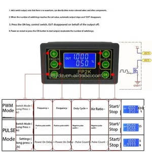 Vanne solénoïde de contrôle de vitesse de moteur PWM haute puissance PP2K avec réglage du nombre d'impulsions, de la fréquence, du cycle de service et du délai de cycle ZK-PP2K - Product Image 3