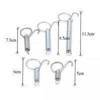 Loquet à ressort en spirale pour porte de cage à lapin, crochet en acier galvanisé pour porte d'animaux, certifié ISO