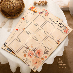 Cadre photo <span class=keywords><strong>en</strong></span> bois pour les étapes importantes du nouveau-né, affichage de photos de bébé, carte mensuelle commémorative de la croissance du nouveau-né - Vente chaude - Product Image 5