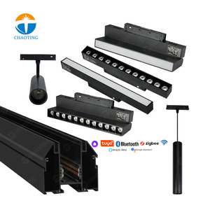 Trần hiện đại 220V 48V lõm treo nhúng dẫn theo dõi hệ thống ánh sáng căng Trần Đèn chiếu sáng từ theo dõi ánh sáng Đường Sắt - Product Image 1