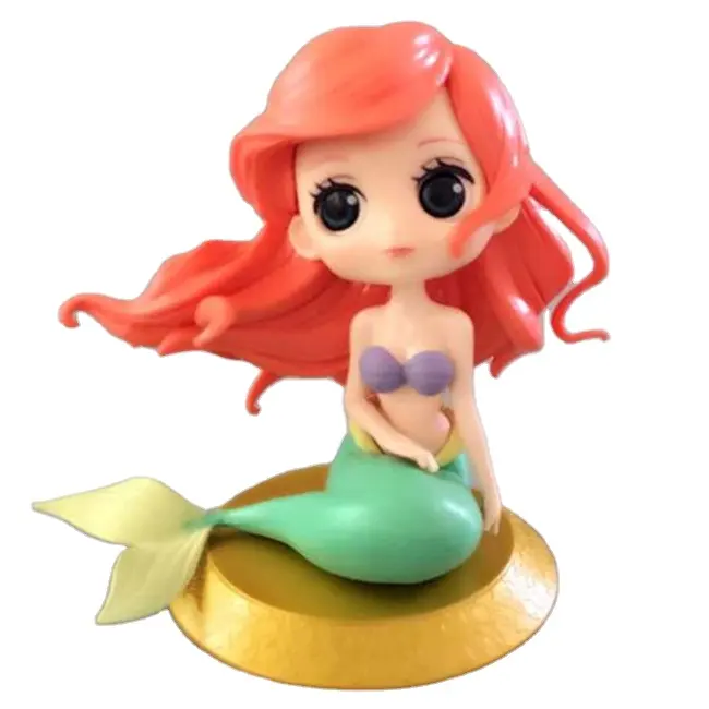 Plastik Mermaid Boneka PVC Custom Putri Duyung