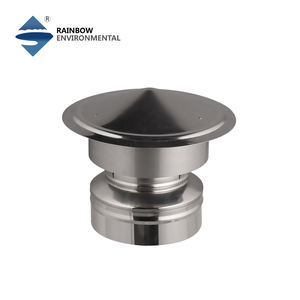 Système de cheminée en acier inoxydable à double raccordement de 5/6 pouces avec certification CE et protection contre la pluie pour poêles à <span class=keywords><strong>bois</strong></span>, à mazout et à gaz - Product Image 2