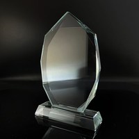 Plaque créative en cristal de conception gravée avec honneur de cadeau de mariage d'affaires personnalisé en cristal clair