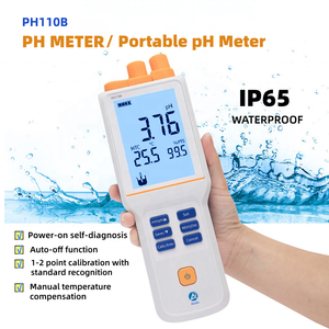 Aoda PH110B <span class=keywords><strong>pH</strong></span> Meter Digital portabel penguji <span class=keywords><strong>pH</strong></span> laboratorium dalam bahan plastik OEM & ODM didukung - Product Image 2