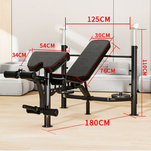 Ensemble <span class=keywords><strong>Banc</strong></span> <span class=keywords><strong>de</strong></span> <span class=keywords><strong>Musculation</strong></span> et Rack à Haltères pour la Maison – Kit <span class=keywords><strong>Complet</strong></span> d'Entraînement et d'Équipement <span class=keywords><strong>de</strong></span> Force à Domicile - Product Image 6