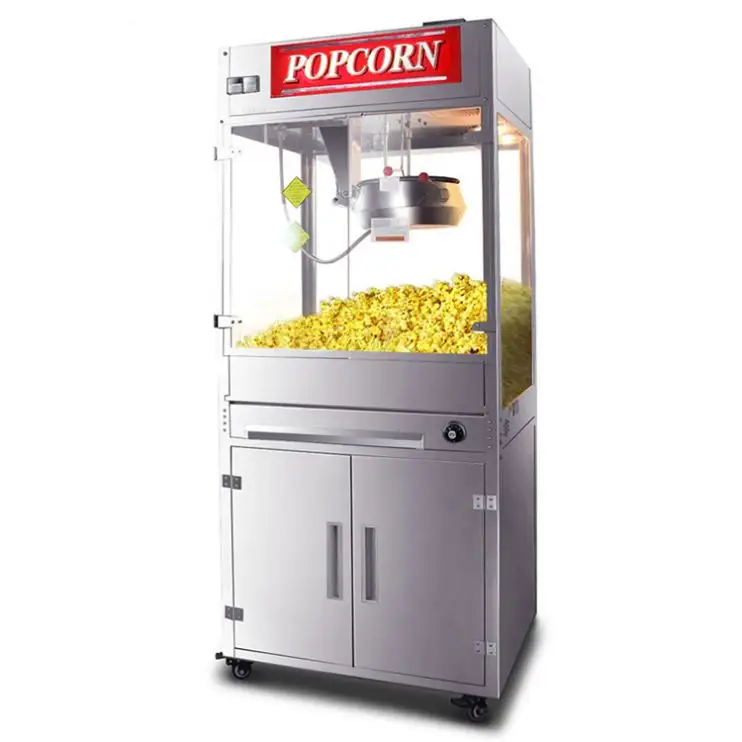 Otomatik elektrikli patlamış mısır makinesi Mini patlamış mısır makinesi endüstriyel patlamış mısır makinesi