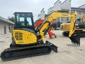 Mini-pelleteuse Yanmar VIO55 de 5 tonnes d'occasion, modèle 2022, basses heures, garantie d'un an, pelle hydraulique sur chenilles d'origine japonaise avec moteur - Product Image 3