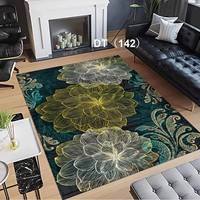 Fabrikverkauf Moderner Luxus 3D Großflächiger Teppich Rutschfester Samtteppich Abstraktes Muster Flacher Weicher Bodenteppich für Zuhause