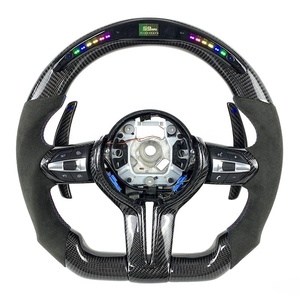 Volante Deportivo de Fibra de Carbono Real con LED Indicador de Velocidad y RPM para <span class=keywords><strong>BMW</strong></span> <span class=keywords><strong>320i</strong></span> 335i E90 E91 E92 E93 M3 Serie 3, <span class=keywords><strong>Precio</strong></span> de Fábrica - Product Image 2